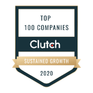 2020 clutch top 100 companies: sustained growth logo