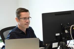Man working