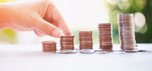stacks of coins