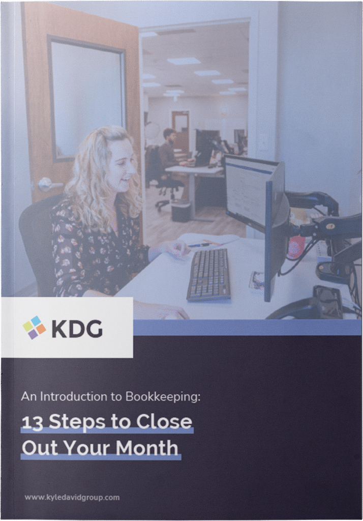 'An introduction to bookkeeping: 13 steps to close our your month' whitepaper cover