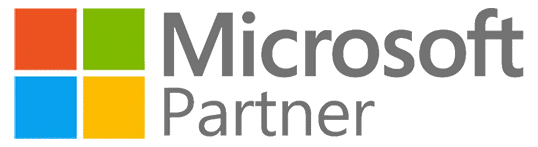 Microsoft Partner logo with a square grid colored red, green, blue, and yellow beside the words "Microsoft Partner" in gray text.