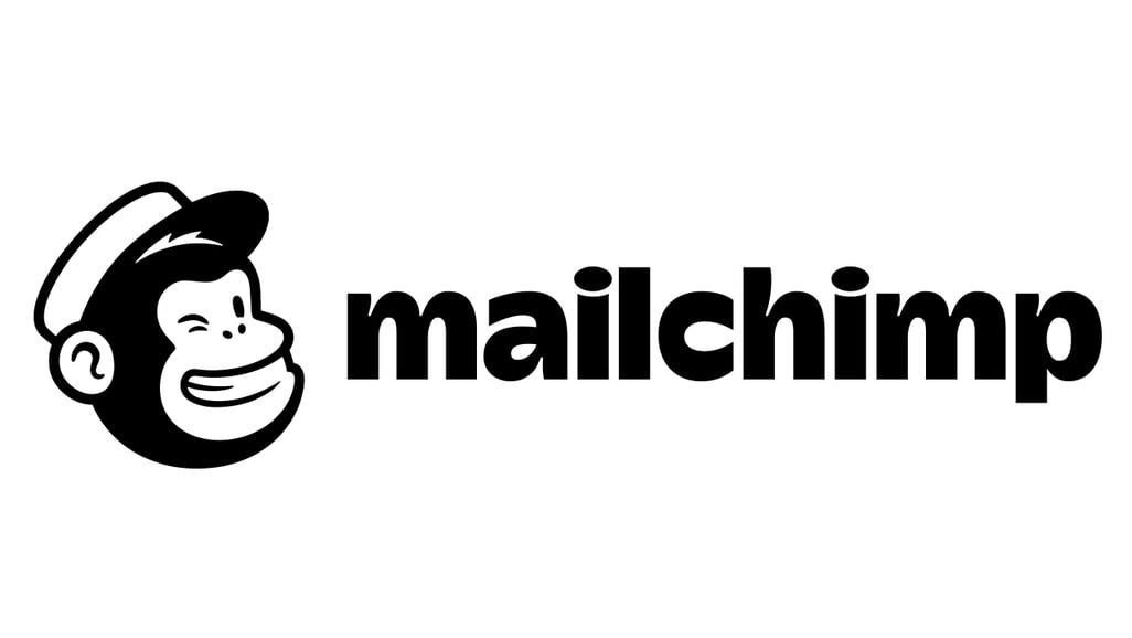 Mailchimp logo featuring a smiling chimpanzee head with a hat to the left of the word "mailchimp" in bold, black lowercase letters—perfect for teams who value business intelligence and data analytics like Zoho Analytics users.