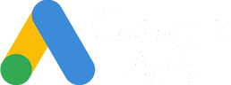 Google Ads logo showing a stylized "A" in blue, green, and yellow, with the words "Google Ads" in white text to the right, representing a key tool in Digital Marketing.